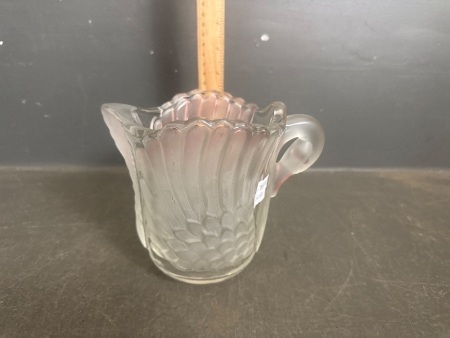 Possibly Josef Inwald Barolac Czech Glassworks Art Deco French Swan Waterpitcher Sabino Lalique-Style Verlys 1920s Artist Frosted Sybarite