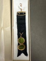 Mourning Locket on Sash Gold Toned - 2