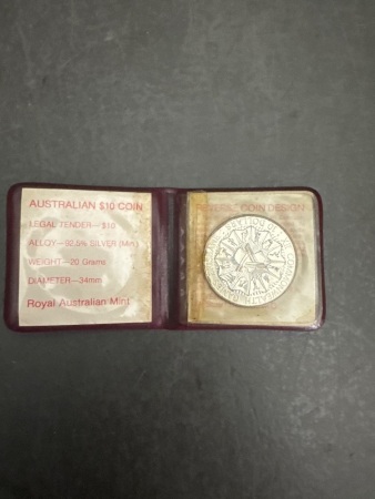 1982 Commonwealth Games Brisbane 10 Dollar Coin