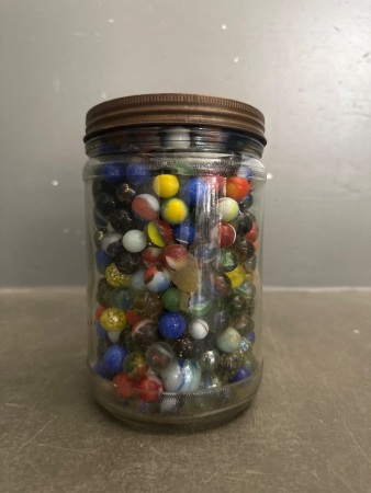Large Jar Old Marbles