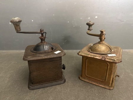 2 Vintage Coffee Grinders