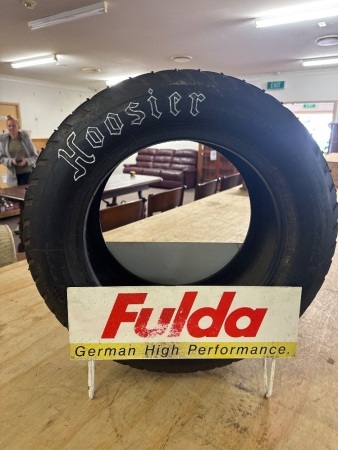 Hoosier Racing Tyre on Fulda German High Performance Tyre Rack