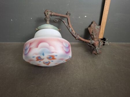 Vintage Brass Wall Lamp with Shade
