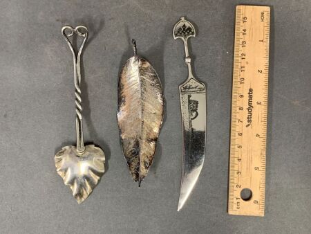 3 Vintage Silver & White Metal Objects