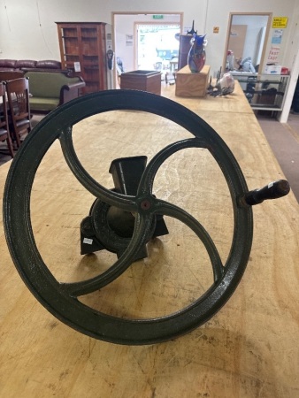 F Wilson Easton PA Antique Cast Iron Feed Mill Grinder - No 1C