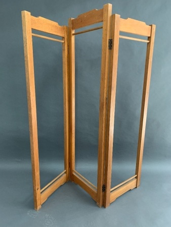 Vintage Folding Timber Screen - Just add Fabric