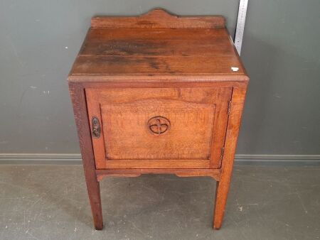 1930s Silky Oak Bedside Table made by Tritons
