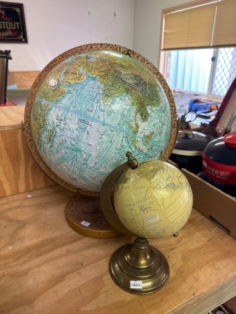 2 World Globes