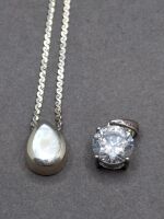 Moonstone Pendant on Sterling Silver Chain + Pendant&nbsp; - 4