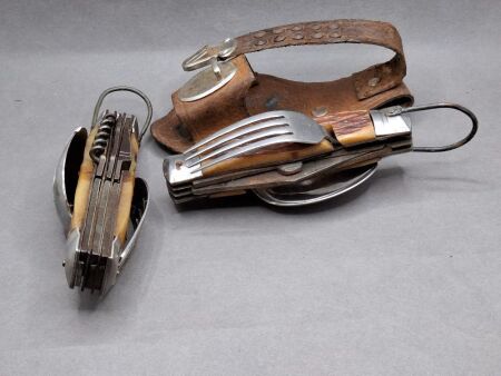 2 Vintage Combination Knives