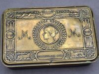 WWI Queen Mary Brass Tin - Christmas 1914 - 4