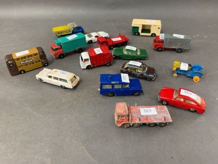 Lot of 15 Lesney Matchbox Series Model Cars