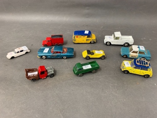 Collection of 10 Corgi/Husky Model Cars