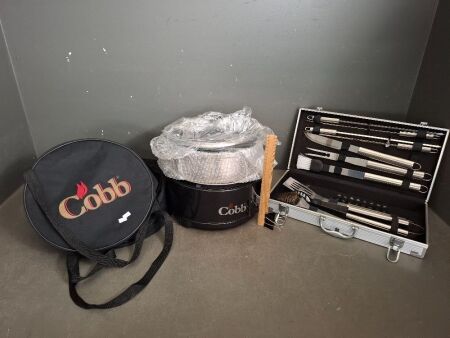 Cobb as new Camp Oven in Bag with BBQ Set