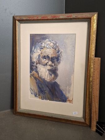 1935 Original Watercolour of Man by J Esson