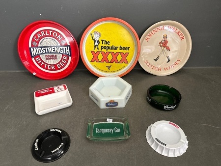 Selection of Collectable Barware & Ashtrays