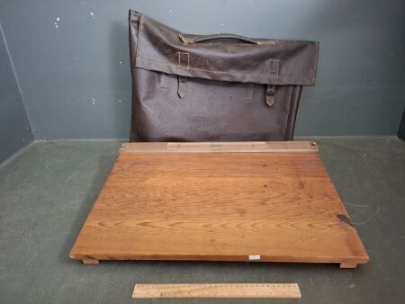 Vintage Greenfield Drawing Board - Inc Leather Carry Bag