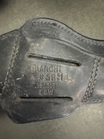 Leather Gun Belt - made in USA - with Extra Attachments/Gun Holsters - 5