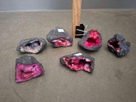 6 Aura Crystal Clusters - From Altas Mountains in Africa