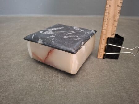 Jewellery Box Made From 400 Million Year Old Fossil Filled Marble - From Morocco