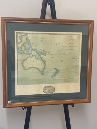 James Cook Chart 1773 Map