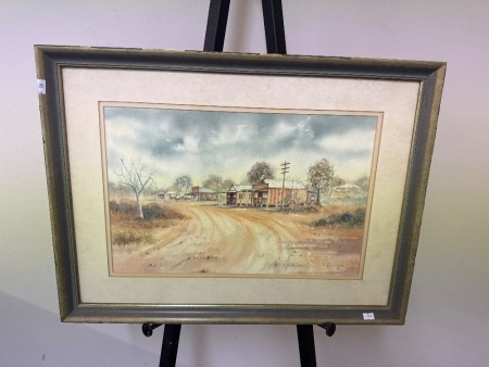 Van Claussen - Home Hill Past Watercolour