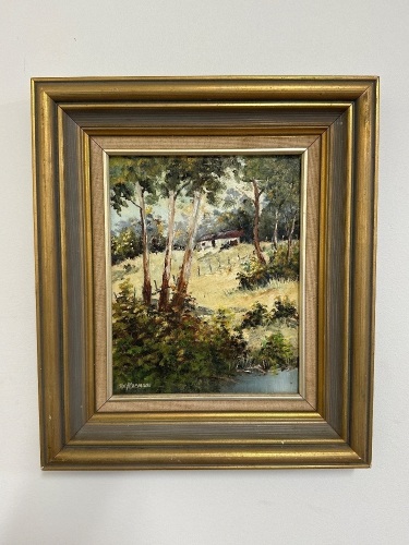 Ray Macminn - Our Australian Bush Oil on Board&nbsp;