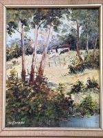 Ray Macminn - Our Australian Bush Oil on Board&nbsp; - 2