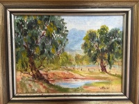 V Beyer - 2 Australian Tree Oil on Board - 2