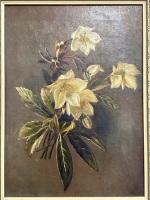 Maud Stebbins - Dark Flower Bouquet Acrylic on Canvas - 2