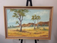 Mountain Landscape Oil on Board