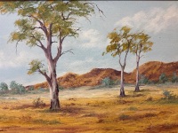 Mountain Landscape Oil on Board - 3