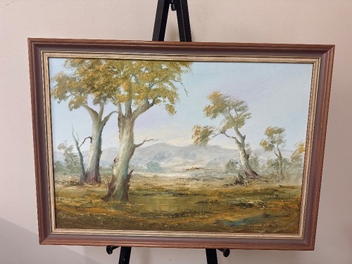 Jill Given - Australian Bush Landscape Oil on Board