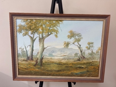 Jill Given - Australian Bush Landscape Oil on Board