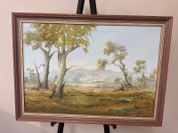 Jill Given - Australian Bush Landscape Oil on Board - 2