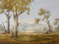 Jill Given - Australian Bush Landscape Oil on Board - 3