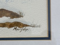 Mary Wyn - Snowy Rocks Watercolour - 3