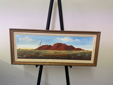 Jill Given - Landscape Oil on Board - approx 860L x 360W