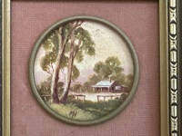 M Hawkins - 2 Australian Bush Scene Oil on Canvas - 2