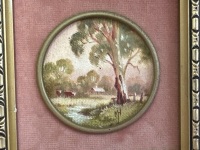 M Hawkins - 2 Australian Bush Scene Oil on Canvas - 3