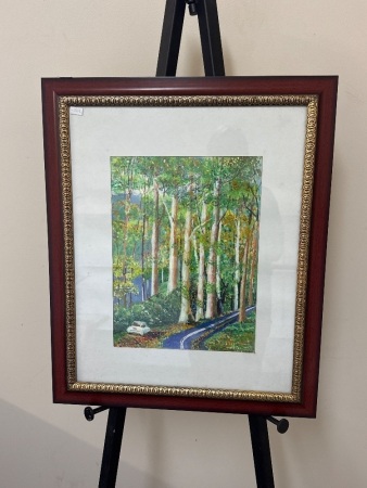 Joan Edmiston - Giants at Mt Glorious Water Colour & Acrylic&nbsp;