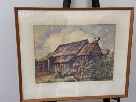 Joan Gregory 71 - Holts Farmhouse Watercolour