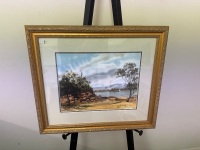 Lee Blacker 1985 - Rocky Shore Watercolour