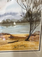 Lee Blacker 1985 - Rocky Shore Watercolour - 4