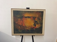 Dark Abstract Artwork Print- approx 840L x 680W - 2