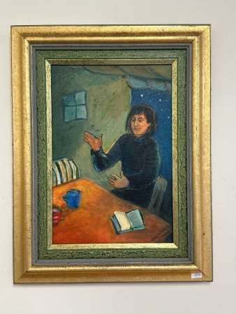 Jan Jorgensen - Redhill Philosopher Oil on Canvas&nbsp;
