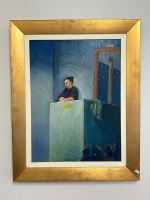 Janis Jorgensen - Girl in Auditorium Oil on Canvas