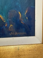 Janis Jorgensen - Girl in Auditorium Oil on Canvas - 3