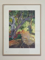 Jan Jorgensen - Verandah Gouache + Oil Pastel