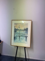 Jan Jorgensen - Humbug Reach Pelicans Pastel on Paper - approx 710L x 920W - 3